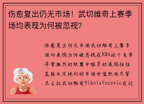 伤愈复出仍无市场！武切维奇上赛季场均表现为何被忽视？